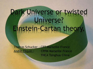Dark Universe or twisted Universe?
