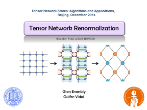 Tensor Network Renormalization (TNR)