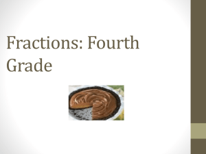 Fractions - Nevada Mathematics Project