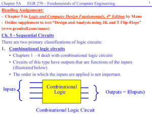 Chapter 5A – Sequential Logic Circuits (Part 1)