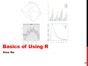 Basic data manipulation in R