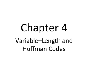 Variable * Length Codes