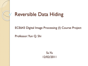 Reversible Data Hiding by Su Yu