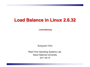 Load Balance in Linux sjchoi