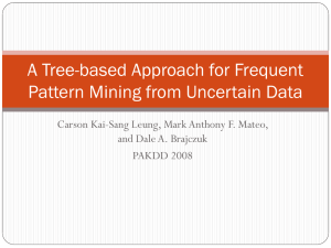 A Tree-based Approach for Frequent Pattern Mining from Uncertain
