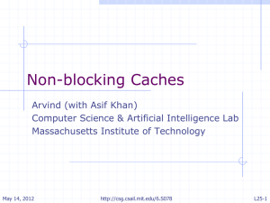 L25-Non-Blocking caches
