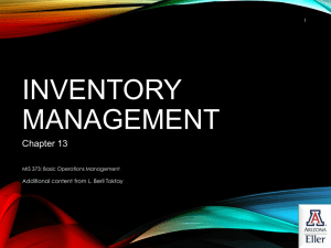 Inventory Management - U