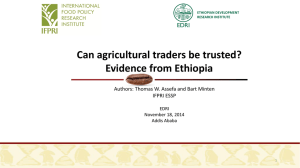 Can agricultural markets be trusted and/or controlled?