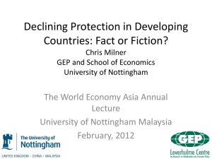 Declining Protection in Developing Countries: Reality or Illusion