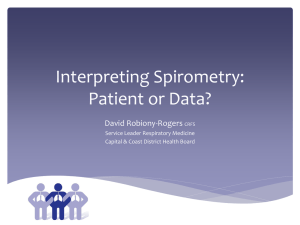 Interpreting Spirometry: Patient or Data?