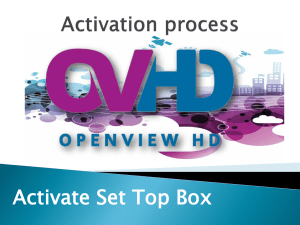 Activate Set Top Box Activation process