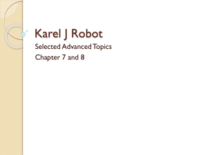 Karel J Robot ch 7-8
