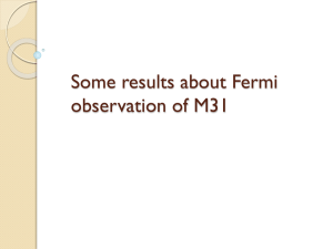 Some results about Fermi observation of M31