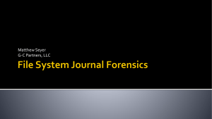 File System Journal Analysis