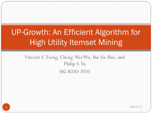 UP-Growth: An Efficient Algorithm for High Utility Itemset Mining