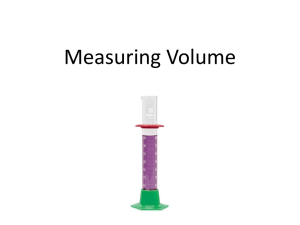 Measuring Volume