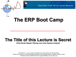 Time-Domain Signals, Filtering, and the Overlap