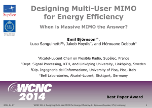 Designing Multi-User MIMO for Energy Efficiency