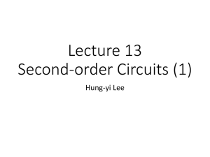 Second-order Circuits (1)