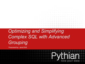 Optimize SQL with Advanced Grouping