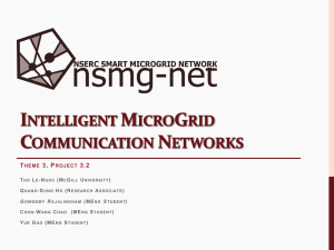 Intelligent MicroGrid Communication Networks - NSMG-Net