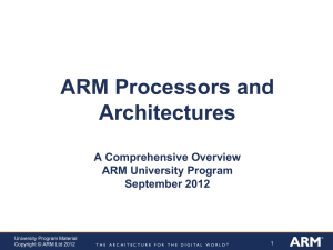 ARM Processors and Architectures Comprehensive Overiew