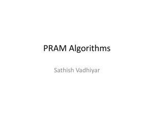 PRAM algorithms