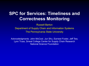 SPC for Services
