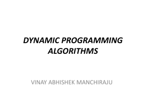 Ch. 6. Dynamic Programming Algorithms