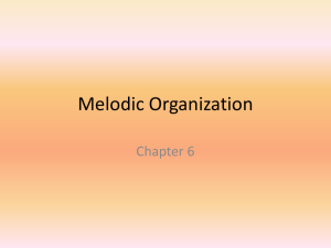 Melodic Organization