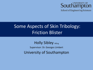 Holly Sibley - Importance of understanding skin tribology