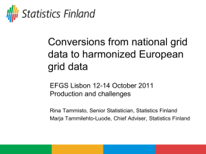 Conversions from national grid data to harmonized European grid data