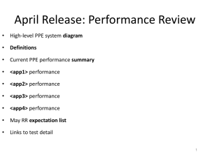 April Release (RR7): Performance Review