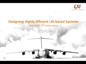 Designing Highly Efficient LXI-based Systems