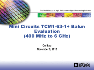 MiniCircuits New Balun Evaluation2