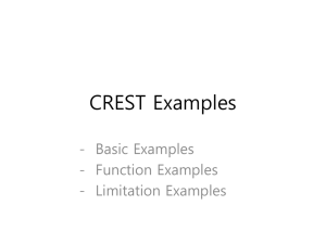 CREST Examples