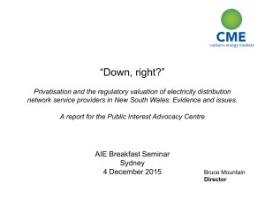 “Down, right?” Privatisation and the regulatory