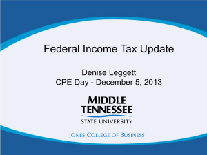 Tax Update