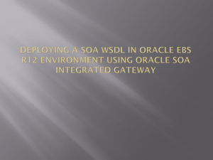 Deploying a SOA WSDL in Oracle EBS R12
