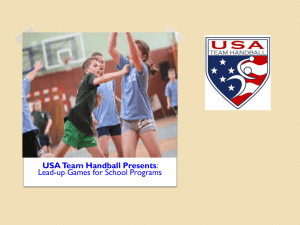 USATH Lead-up Games for School Programs