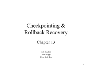 Checkpointing