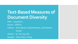 Text-Based Measures of Document Diversity