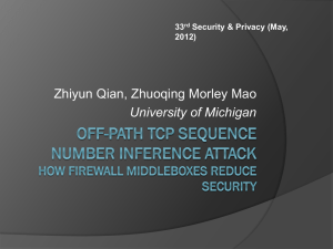 Off-Path TCP Sequence Number Inference Attack How Firewall