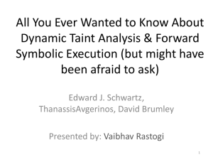 All You Ever Wanted to Know About Dynamic Taint Analysis