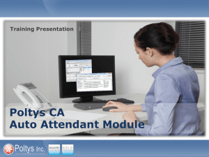 ca auto attendant module training presentation