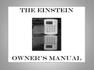 Einstein Manual - Fortress Security Store