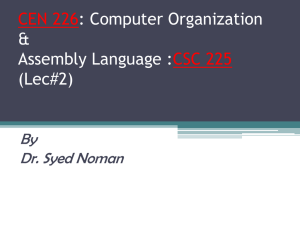 computer organization and architecture through assembly language