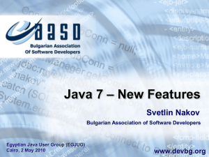 Java 7 * New Features - Svetlin Nakov