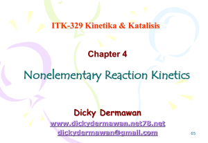 Nonelementary Reaction Kinetics - Dicky Dermawan