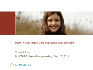 Model X-Ray Image Data into ADaM BDS Structure